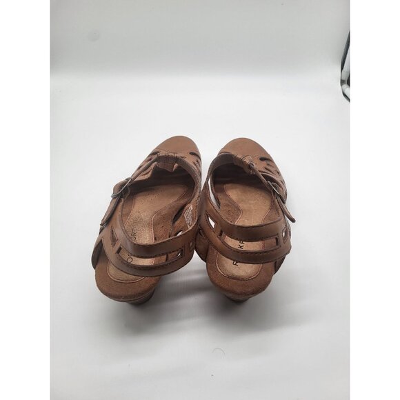 ROCKPORT Women's SZ 8.5 Brynn Brown Leather T-Strap Mary Jane comfort sandal - Picture 4 of 8